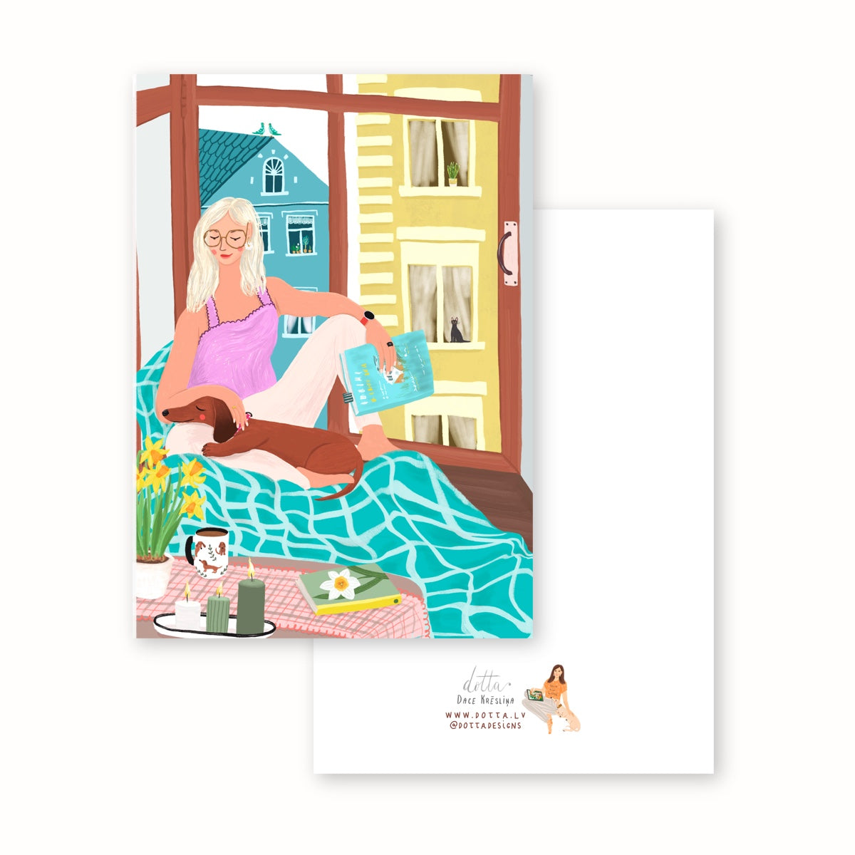 Apsveikuma kartīte - Grāmatu draugi