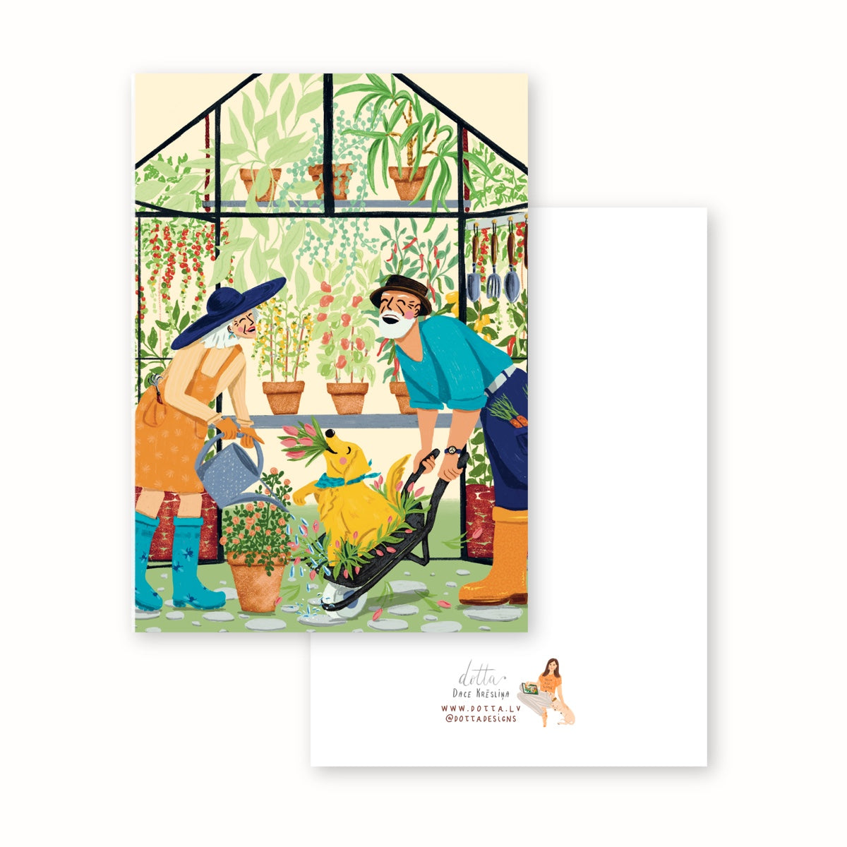 Apsveikuma kartīte - Oranžērijas prieks