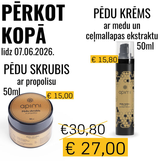 Pēdu skrubis + Pēdu krēms 50ml