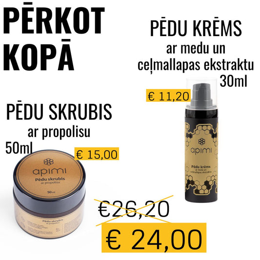 Pēdu skrubis + Pēdu krēms 30ml