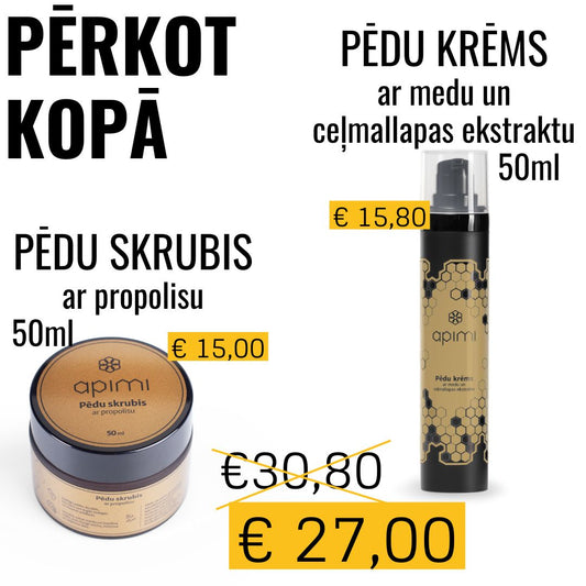 Pēdu skrubis + Pēdu krēms 50ml