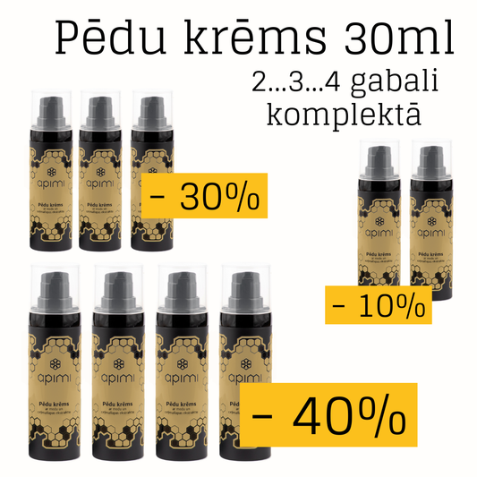 Melnā piektdiena - Pēdu krēms ar medu un ceļmallapas ekstraktu, 30ml