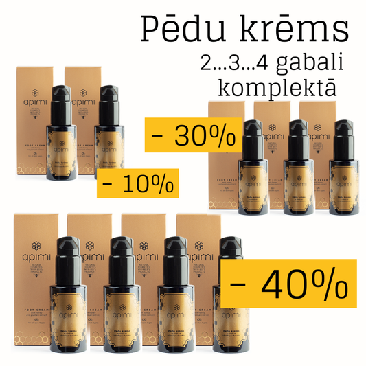 Melnā piektdiena - Pēdu krēms ar medu un ceļmallapas ekstraktu, 50ml LUX