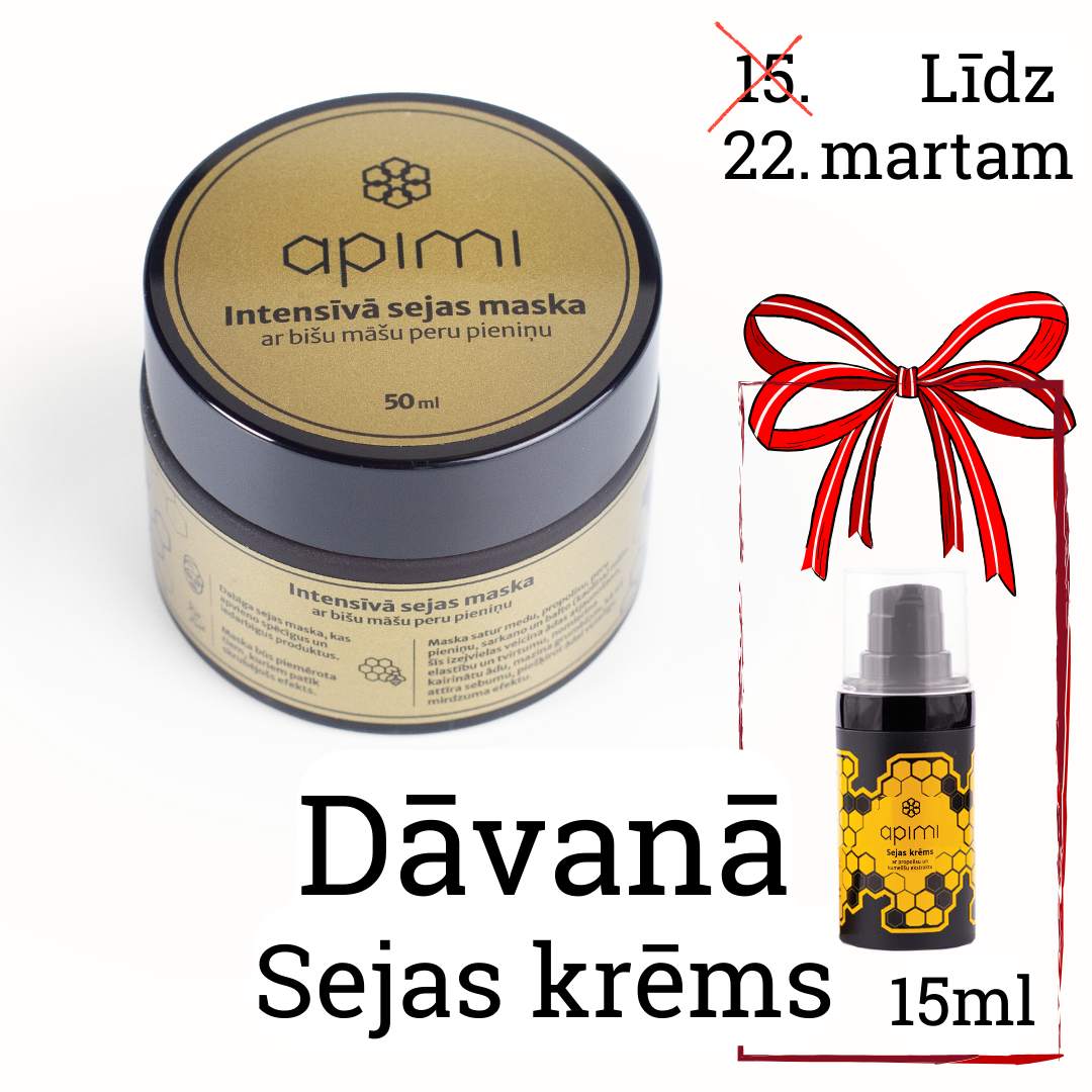 Intensīva sejas maska ar bišu māšu peru pieniņu