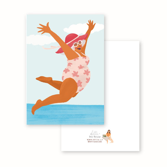 Apsveikuma kartīte - Jūra, es jau nāku